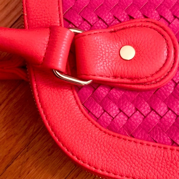 ❤️ NEW Deux Lux Designer Pink & Coral Large Purse - Picture 3 of 8